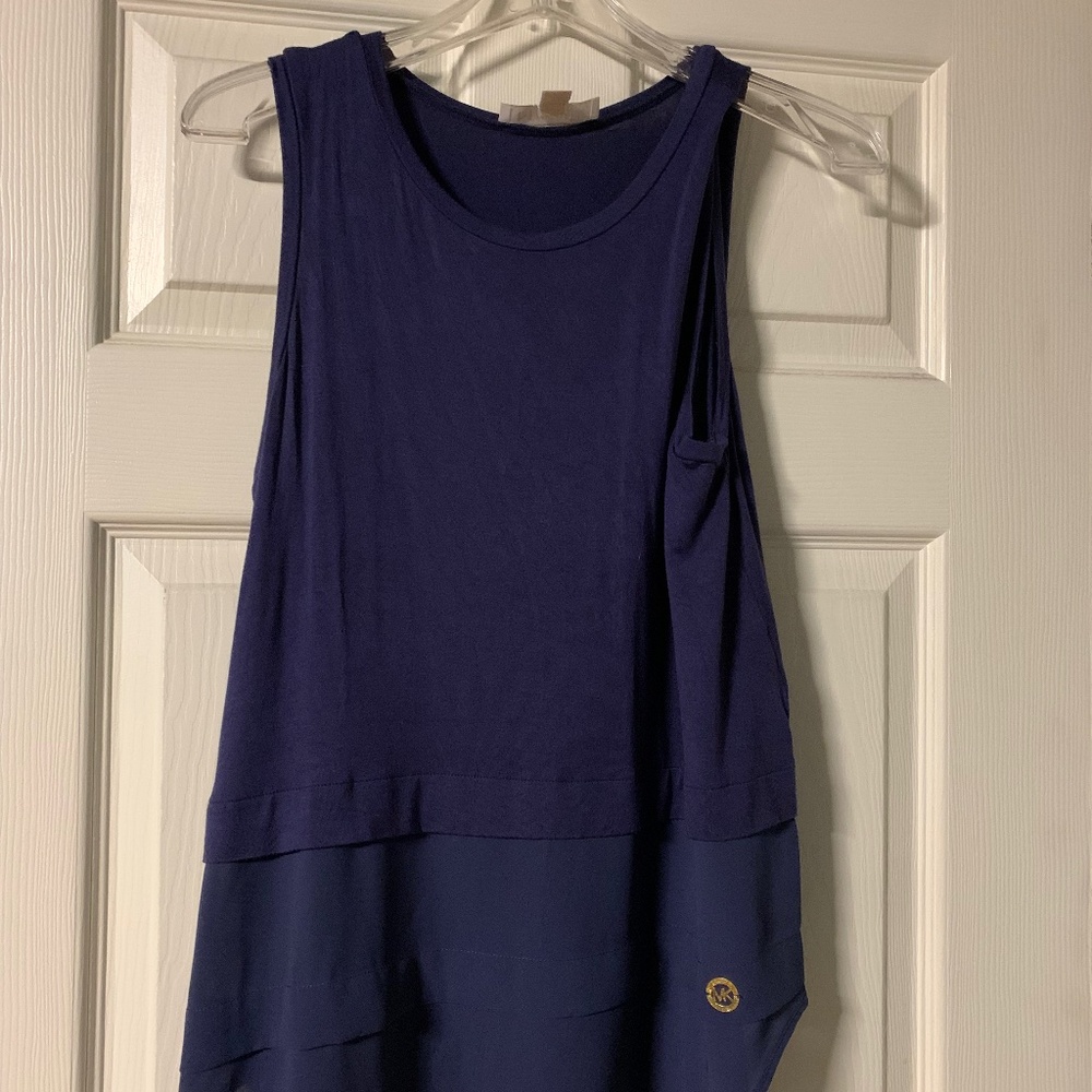 MICHAEL Michael Kors Navy Sleeveless Top